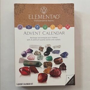 Element Chakra Advent Calendar with Multicolor Stones
